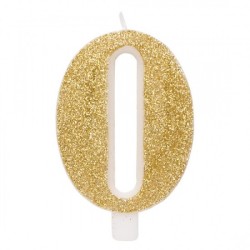 Candelina Glitter N 0 Cm 9.5 Oro