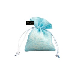 SACCHETTI ORGANZA AZZURRO CM.10 PZ.20