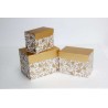 Set 3 Scatole  Gold/white