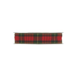 Nastro Tartan Mm 12x20mt Black Red