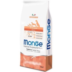 MONGE CANE ADULT SALMONE/RISO ALL BREEDS KG12