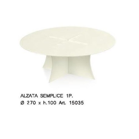 ALZATA 1PIANO 270X100H CM PERLATO SEMPLICE