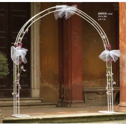 ARCO SPOSI METALLO BIANCO 215X250