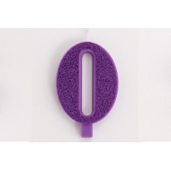 Candelina Glitter N 0 Cm 9.5 Purple