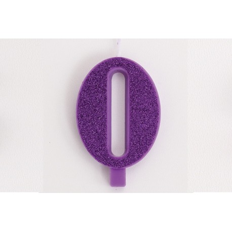 CANDELINA GLITTER N 0 CM 9.5 PURPLE