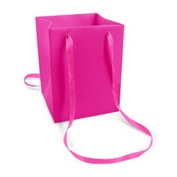 BAGS VELVET MEDIUM FUXIA 17X17X25 PZ10