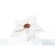 PICK POINSETTIA DELUXE VELVET WHITE