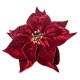 PICK POINSETTIA DELUXE VELVET BURGANDY