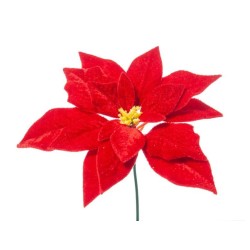 PICK POINSETTIA DELUXE RED CM.19