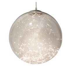 Sfera Vetro Cm.30 100 Led Warm White