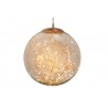 Sfera Vetro Cm.30 100 Led Amber