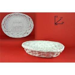 CESTA OVALE 54CM BIANCO