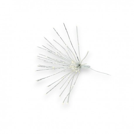 FIORE LUMINOSO 80 LED 20 RAMI CM 30 BIANCO