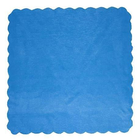 VELO ORGANZA SMERLATO QUADRO CM.23 100PZ CELESTE