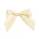 COCCARDE SATIN BOW CM6 CREAM 24PZ