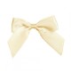 COCCARDE SATIN BOW CM6 CREAM 24PZ