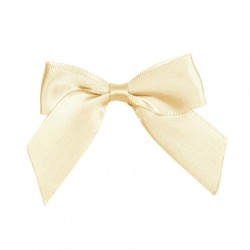 Coccarde Satin Bow Cm6 Cream 24pz