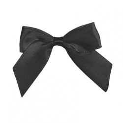 Coccarde Satin Bow Cm6 Black 24pz