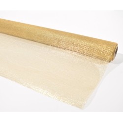 °°°BOBINA ORGANZA LAMINATA MM530X9M ORO