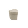 Scatola Cuore Velluto 9x8.5 H8 Bianco