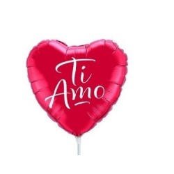 PALLONCINO 9 MINI SHAPE MYLAR CUORE TI AMO