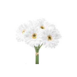 Bouquet Gerbera X 9 Cm. 33 White