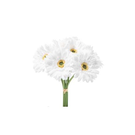 BOUQUET GERBERA X 9 CM. 33 WHITE