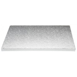 Cake Board Rett. 30x40 Argento