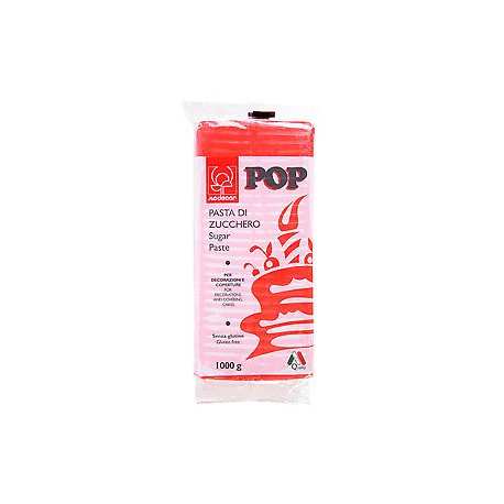 PASTA DI ZUCCHERO 1KG POP ROSSO FUOCO