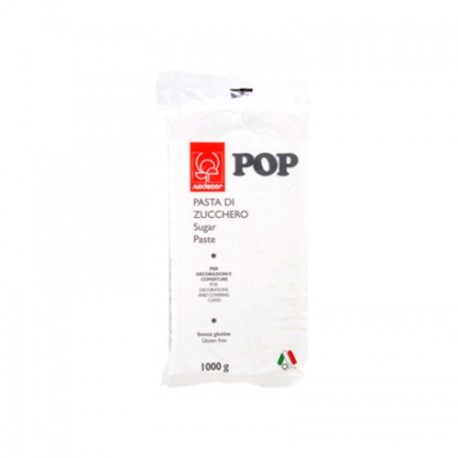 PASTA DI ZUCCHERO 1KG POP BIANCO CANDIDO