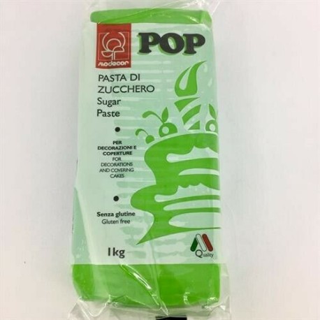 PASTA DI ZUCCHERO 1KG POP VERDE PRATO