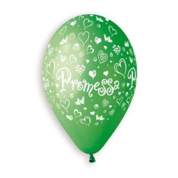 Palloncino 12" Gs110 Promessa Verde Gemar 100 Pz