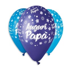 Palloncino 12"gs110 Auguri Papa' 100pz