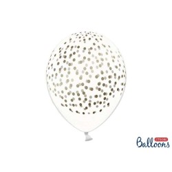 PALLONCINO 12 CRYSTAL CONFETTI ORO 50PZ