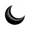 Palloncino Mylar 35"jumbo Luna Nera