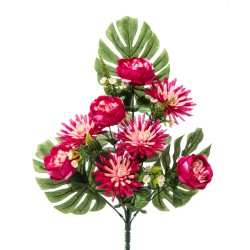 Frontale Crisantemi E Peonie X 8 Beauty