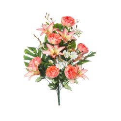 Frontale Ranuncoli Gigli X 18 Cm.60 Peach