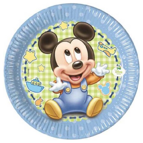 PIATTO PICCOLO BABY MICKEY 8 PZ