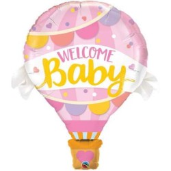 Palloncino 42"  Jumbo Mylar  Welcome Baby Girl