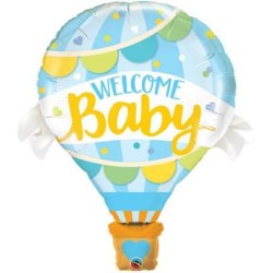 Palloncino 42"  Jumbo Mylar  Welcome Baby Boy