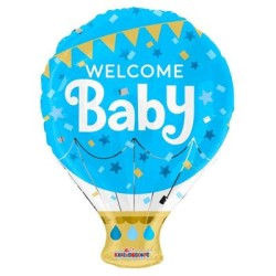 Palloncino 42"  Junior Shape  Welcome Baby Boy