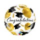 PALLONCINO18 MYLAR LAUREA  GOLD BALLOON