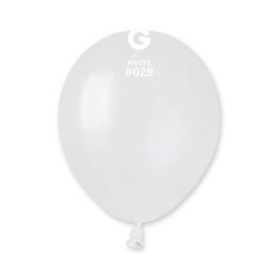 Palloncino 5" Am50 Bianco Metal 29 Gemar 100pz