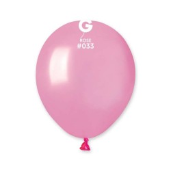 Palloncino 5" Am50 Rosa Metal 33 Gemar 100pz