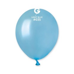 Palloncino 5" Am50 Celeste Metal 35gemar 100pz