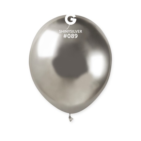 PALLONCINO 13 LATEX SHINY SILVER 89 GEMAR 50PZ