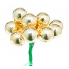 Box 144 Mini Sfere Vetro Gold