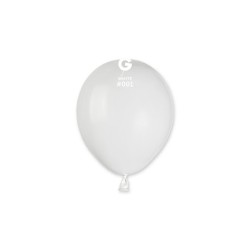 Palloncino 5" A50 White 001 Gemar 100pz