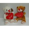 Peluche Orso 20 Cm Con Cuore "love" Pz 2 Ass