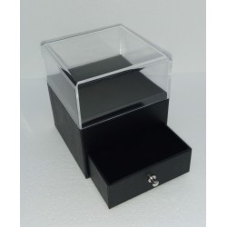 GIFT BOX CON CASSETTO H9X10X10 BLACK